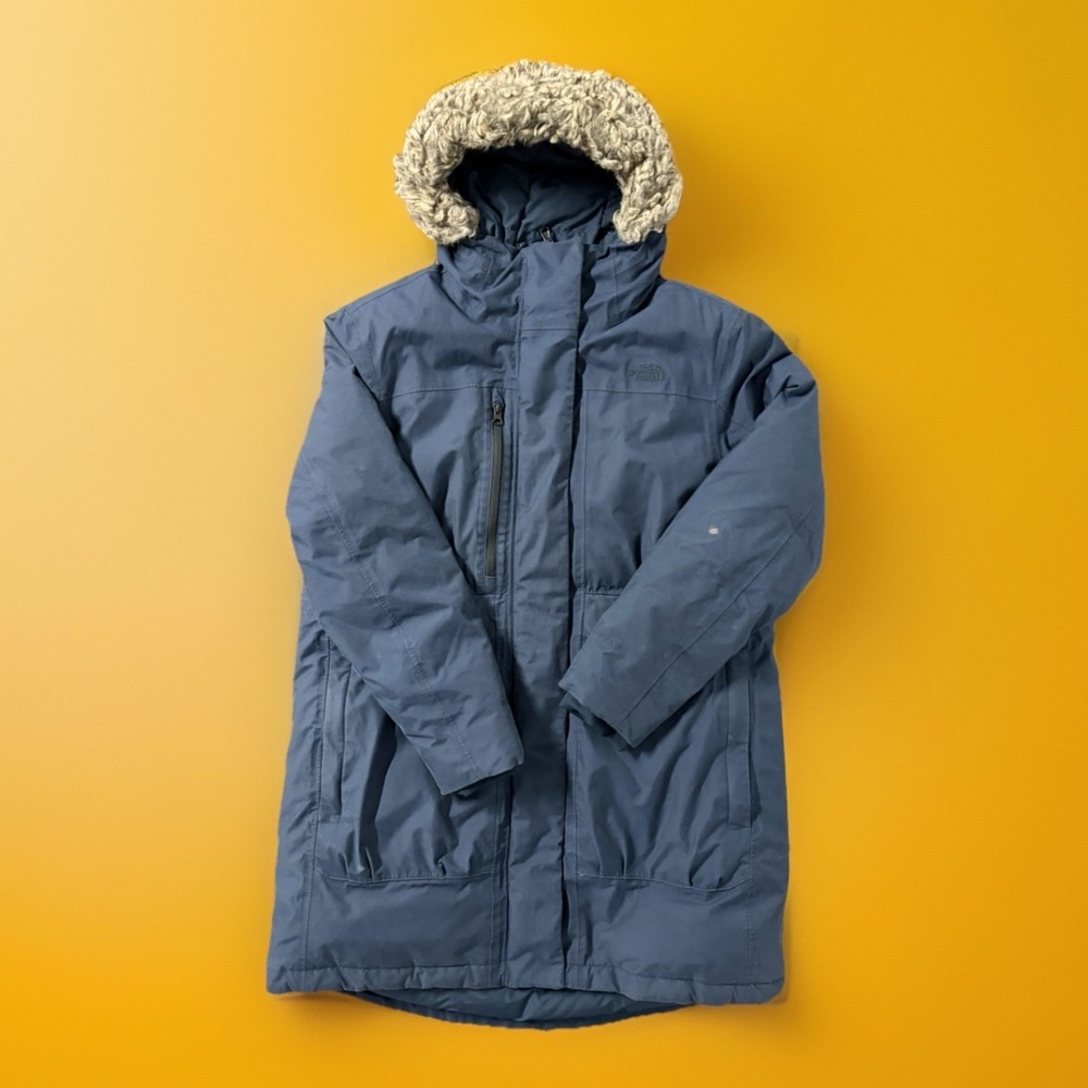 The North Face 550 Downtown Down Dry-Vent Hooded Arctic Parka Coat XL Womens‎
